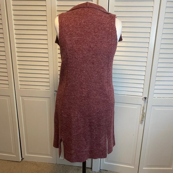 SOFT SURROUNDINGS LONG LINE BELTED CARDIGAN VEST - Picture 4 of 6